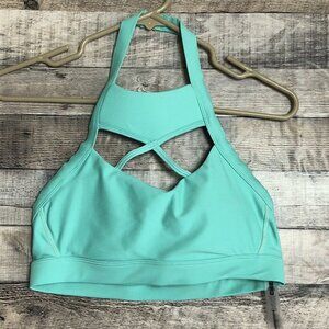 Chestee C Bar Bella Kandace Halter Sports Bra Mint Green Size 8